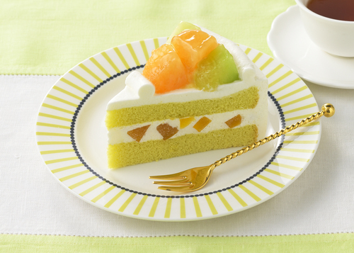 ２種メロンのショートケーキ